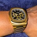 JX1 Chronograph Watch + Cuban Link Chain 8mm