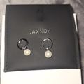 Women's Pearl Hoop Earrings - Silver
