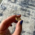 Women's Cuban Link Ring Gold