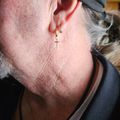 Dagger Cross Earring - Gold
