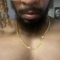Cuban Link Pearl Inset Chain