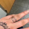 Women's Crossover Ring - Silver