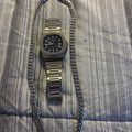 JX1 Automatic Watch + Cuban Link Chain 8mm