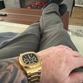 JX1 Chronograph Watch + Cuban Link Chain 8mm