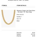 Women's Cuban Link Chain 8mm
