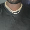 Iced Chain Stack - Gold