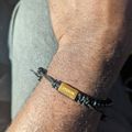 Onyx Beaded Bracelet Gold