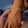 Women's Iced Out Cuban Link Bracelet 8mm
