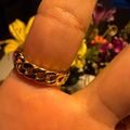 Women's Cuban Link Ring Gold