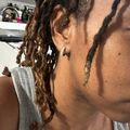 Iced Out Hoop Earrings - Gold