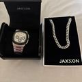 JX1 Chronograph Watch + Cuban Link Chain 8mm