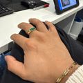 Beveled Malachite Signet Ring