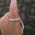 Heart Eternity Ring Silver