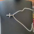 Micro Studded Cross Pendant