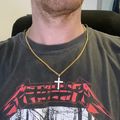 Micro Studded Cross Pendant