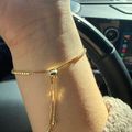 Women's Adjustable Tennis Bracelet Gold