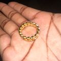 Women's Cuban Link Ring Gold