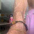 Onyx Beaded Bracelet Gold