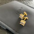 Square Stud Earrings Gold