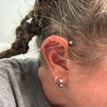 Thin Hoop Earrings Silver
