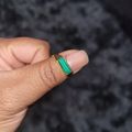 Beveled Malachite Signet Ring