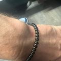 Onyx Beaded Bracelet - Gold