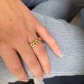 Women's Cuban Link Ring Gold