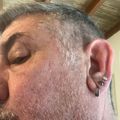 Thin Hoop Earrings - Black