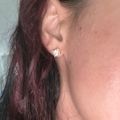 Square Stud Earrings Gold