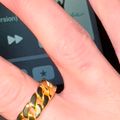 Women's Cuban Link Ring - Gold