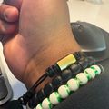 Onyx Beaded Bracelet - Gold