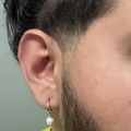 Women's Pearl Hoop Earrings - Silver