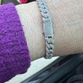 Women's Iced Out Cuban Link Bracelet 8mm