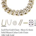 Iced Out Cuban Set 10mm