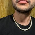 Cuban Link Pearl Necklace 8mm