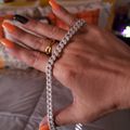 Women's Iced Out Cuban Link Chain - 8mm