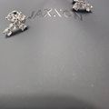 Cross Stud Earrings - Silver