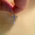 Micro Studded Cross Pendant