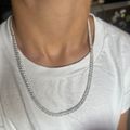 Youth Iced Out Cuban Link Chain - 5mm