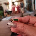 Womens Beveled Malachite Signet Ring