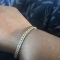 Women's Iced Out Cuban Link Bracelet 5mm