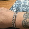 Women's Cuban + Rope Bracelet Stack