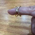 Women's Crossover Ring Gold