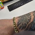 JX1 Chronograph Watch + Cuban Link Chain 10mm