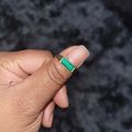Beveled Malachite Signet Ring