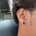 Classic Stud Earrings - Black