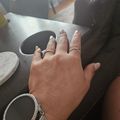 Women's Crossover Ring - Silver