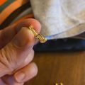 Square Huggie Earrings - Gold