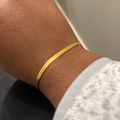 Women's Herringbone Chain Bracelet - 3mm