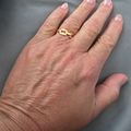 Women's Paperclip Ring Gold